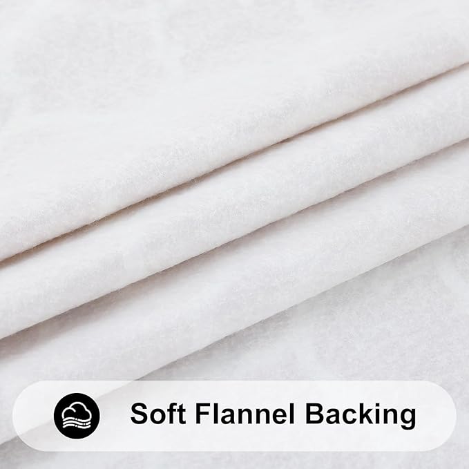 Smiry Rectangle Picnic Table Cover, Waterproof Elastic Fitted Camping Tablecloths for 5 Foot Tables, Wipeable Flannel Backed Vinyl Tablecloth Protector for Indoor, Outdoor (Khaki, 36x60 Inches)