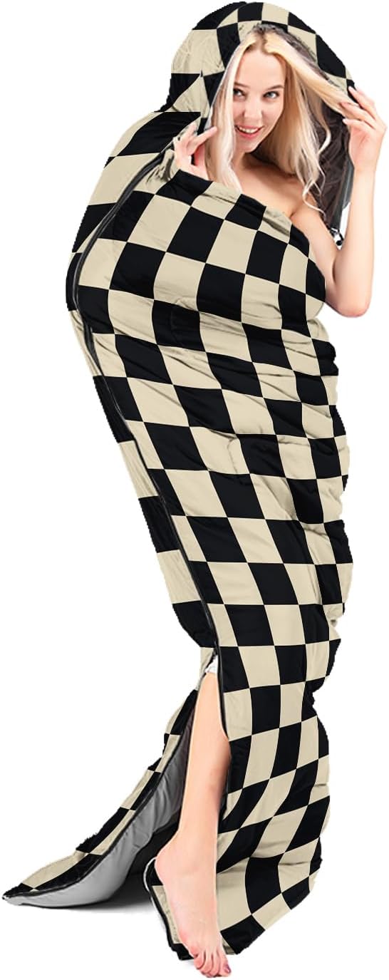 Sleeping Bags for Adults and Kids Backpacking Camping Sleeping Bags for Girls and Boys Lightweight Waterproof Cold/Warm Sleeping Bag for All Season