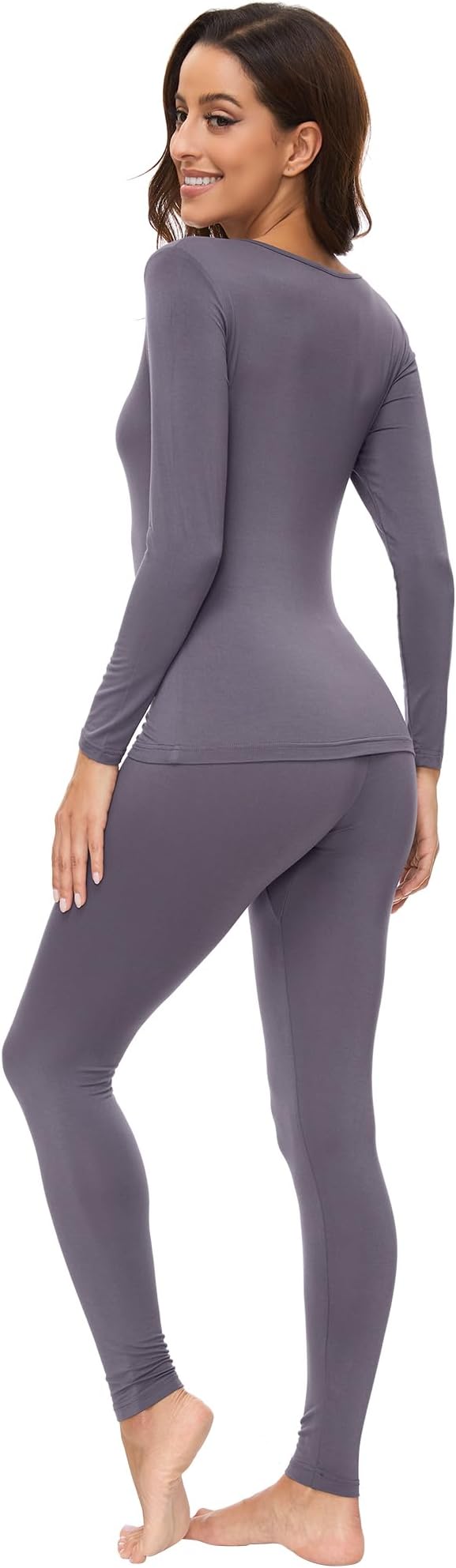 WiWi Soft Viscose from Bamboo Underwear for Women Thermal Long Johns Sets Super Warm Base Layer Top Pants Pajamas Set S-3X