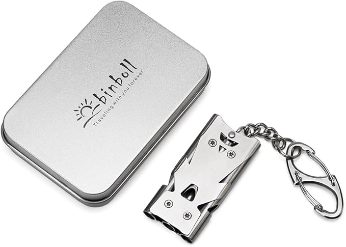 Whistle Emergency Whistles Keychain Rape Whistle Stainless Steel High Decibel Whistles … …