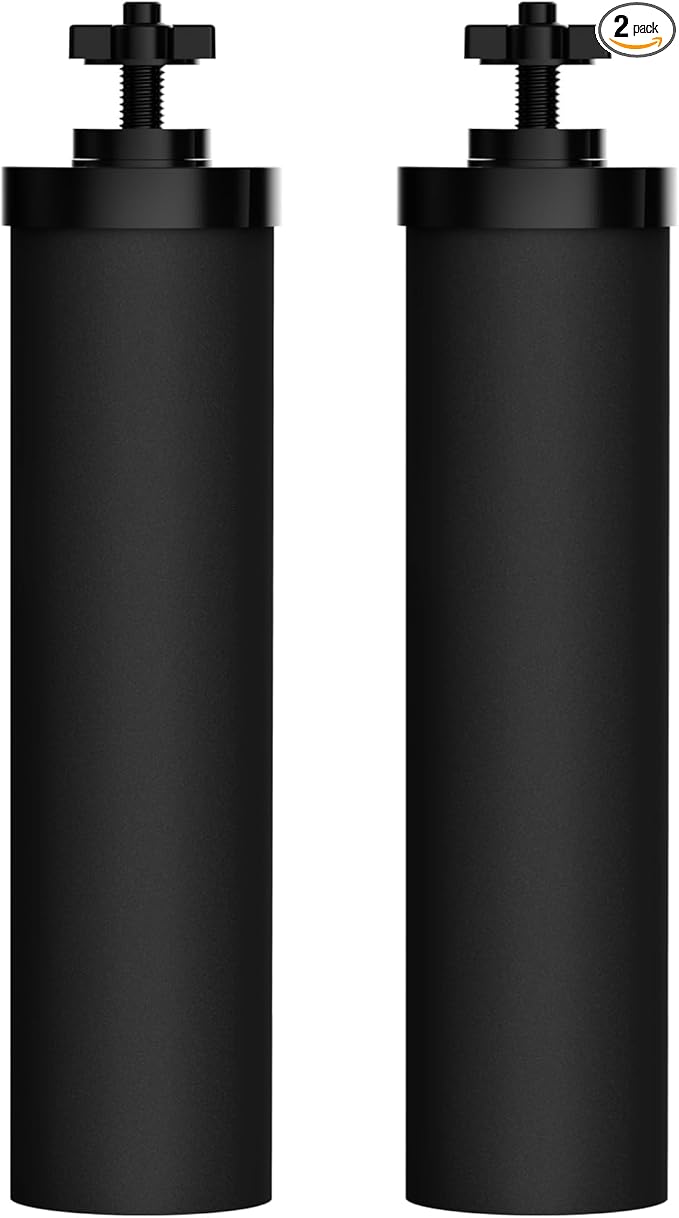 Waterdrop NSF/ANSI 42&372 Certified Water Filter, Replacement for Berkey® BB9-2® Black Filters, ProOne® or Alexapure® Gravity Water Filter System and Waterdrop King Tank Series, (Pack of 2)