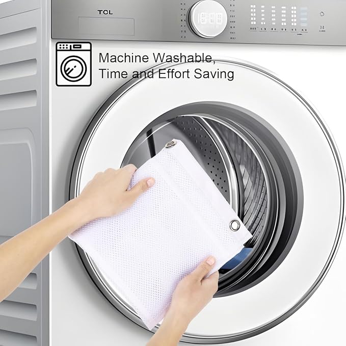 Hanging Mesh Shower Caddy for Bathroom - Quick Drying Portable Shower Organizer with Multiple Pockets for Soap,Shampoo and Cruise Ship Essentials Saving Bathroom Storage,White,1 Pack