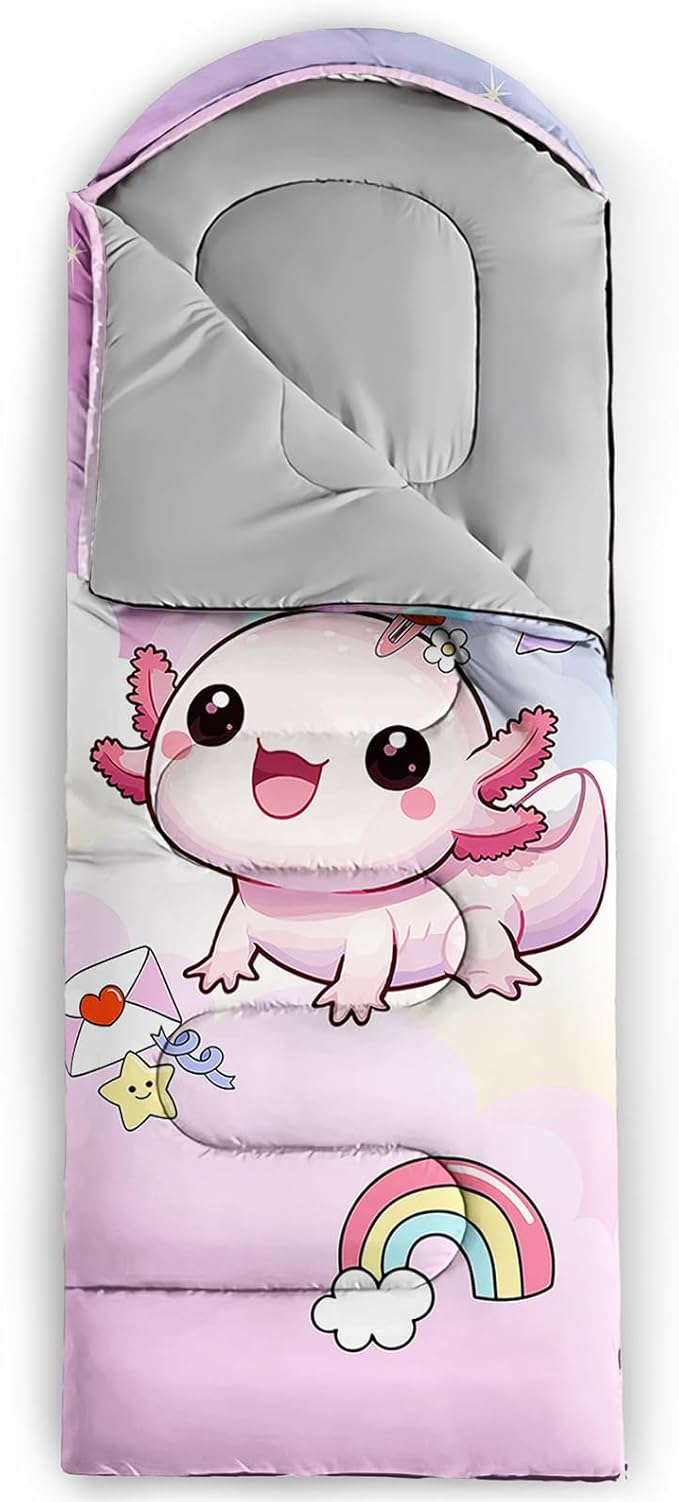 QOOMO Camping Sleeping Bags,3 Season Warm & Cool Weather,Lightweight,Waterproof Sleeping Bags for Adults & Kids,Traveling,and Outdoors,Camping Gear Equipment