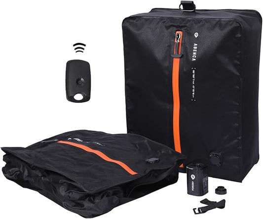 ABENCA Vacuum Storage Bags for Travel with Wireless Pump, Finder Tags, Compression Space Saver Bags, Reusable Vacuum Seal Packing Cube for Suitcases and Backpack.A