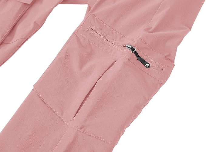 YSENTO Women's Hiking Pants Lightweight Stretch Quick Drying UPF 50 Camping Travel Work Cargo Pants 6 Pockets