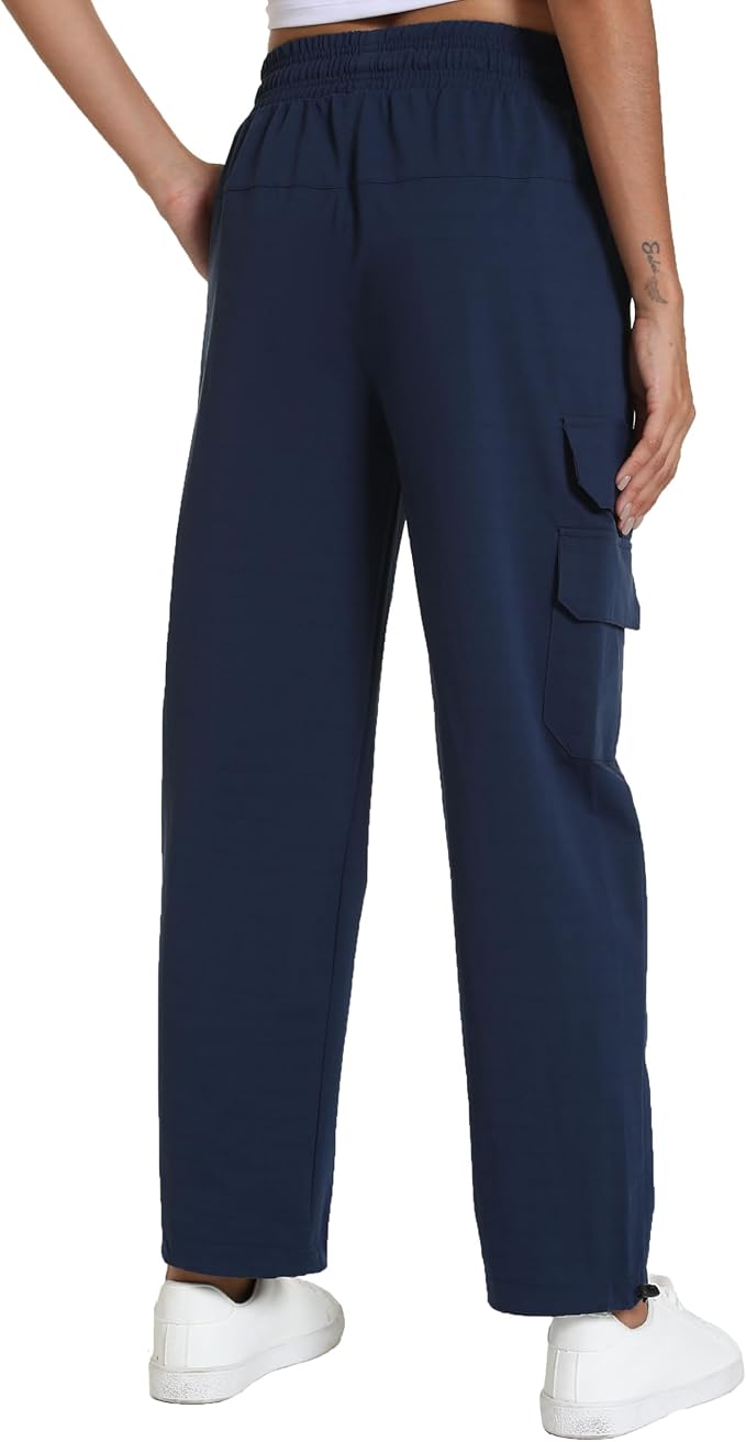 Women's Hiking Pants with Pockets - Travel Lounge Outdoor Quick Drying Lightweight Water Resistant Joggers