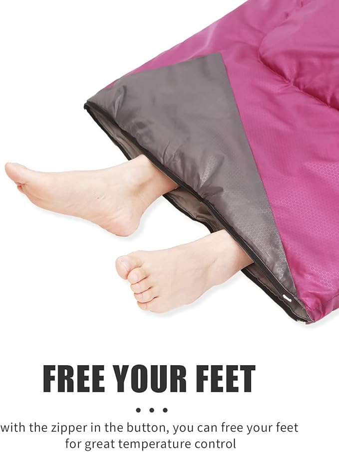 Sleeping Bags for Adults Backpacking Lightweight Waterproof- Cold Weather Sleeping Bag for Girls Boys Mens for Warm Camping Hiking Outdoor Travel Hunting with Compression Bags