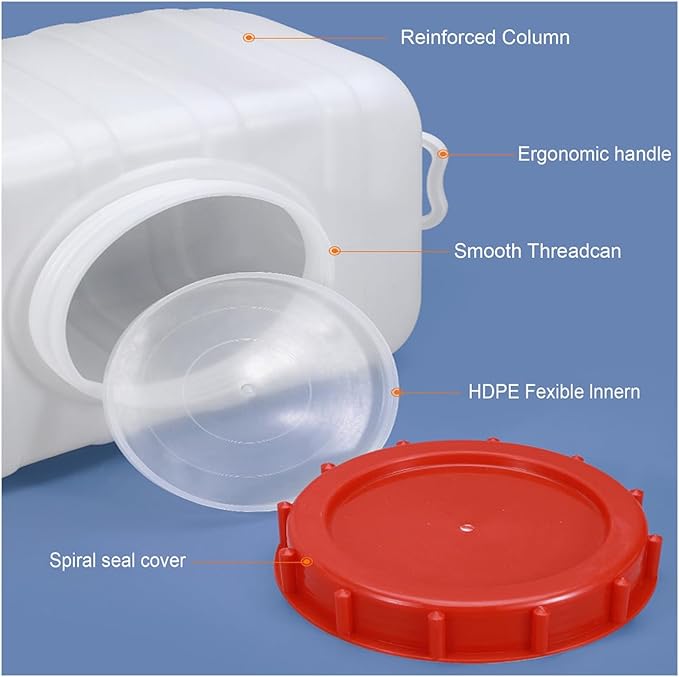 Plastic Water Tank 25L/35L/50L/80L/110L/200L Water Container，Rain Water Tank，Food-Grade Rectangular Thickened Water Tower with Faucet for Household Water Storage(Size:35L)