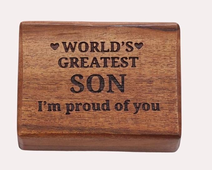 RII Engraved Brass Pocket Compass – Vintage Nautical Compass for Camping, Hiking, Boating, Travel | Thoughtful Gift for Son