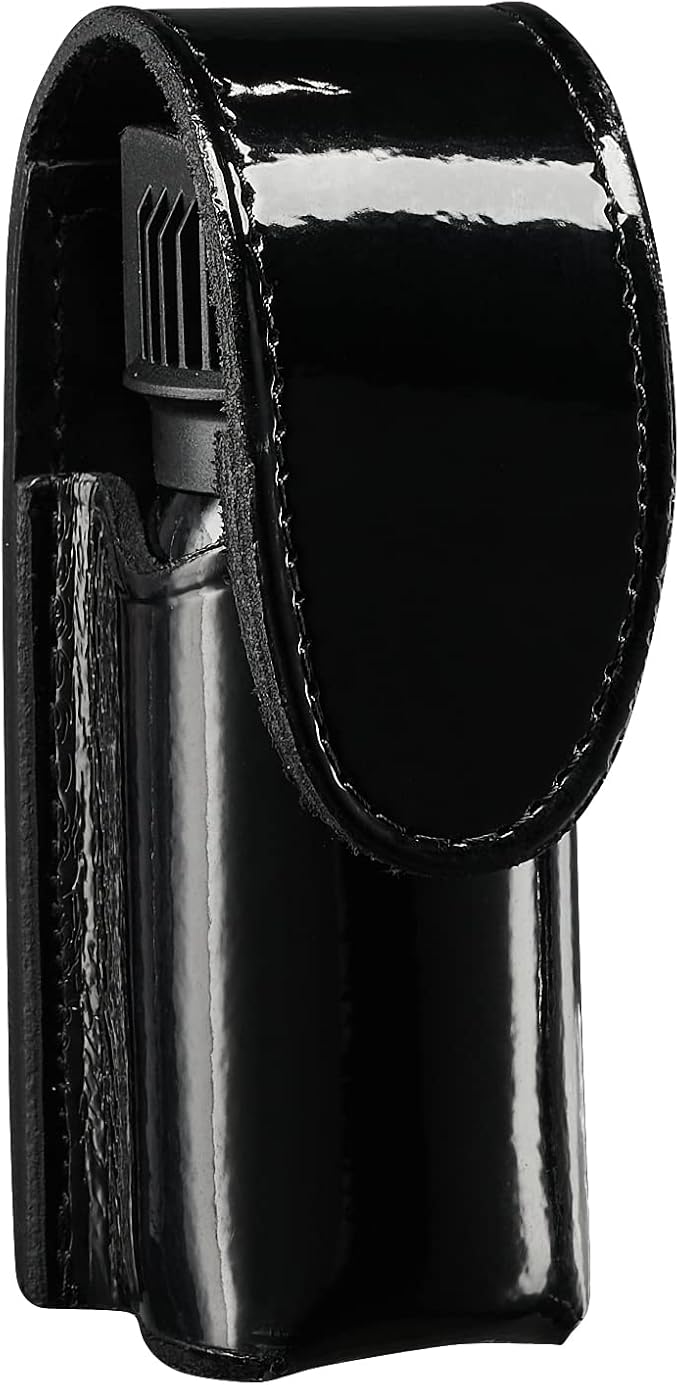 Mace Pepper Spray Holder Black Belt Pouch, Hidden Snap MK III Small, Fits up to 2oz