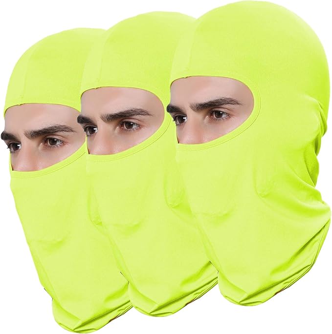 Pack of 3 Ski Mask Bandana Face Hat for Outdoor Airsoft Motorcycle Hood Helmet Balaclavas Headwear