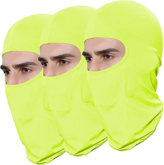 Pack of 3 Ski Mask Bandana Face Hat for Outdoor Airsoft Motorcycle Hood Helmet Balaclavas Headwear