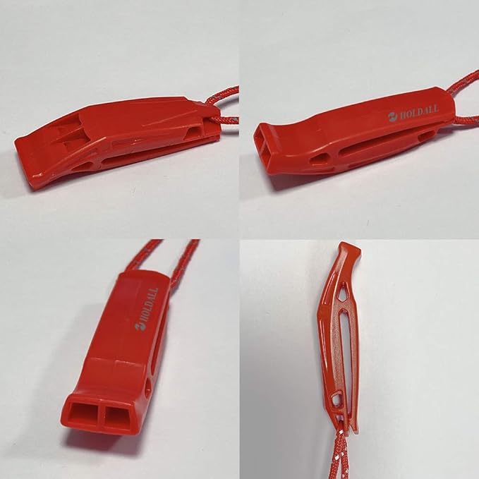 Emergency Safety Whistle with Lanyard, Loud Pea-Less Whistles for Boating Kayaking Life Vest Survival Rescue Signaling.