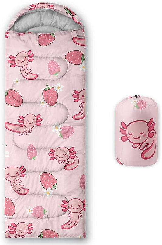 QOOMO Camping Sleeping Bags,3 Season Warm & Cool Weather,Lightweight,Waterproof Sleeping Bags for Adults & Kids,Traveling,and Outdoors,Camping Gear Equipment