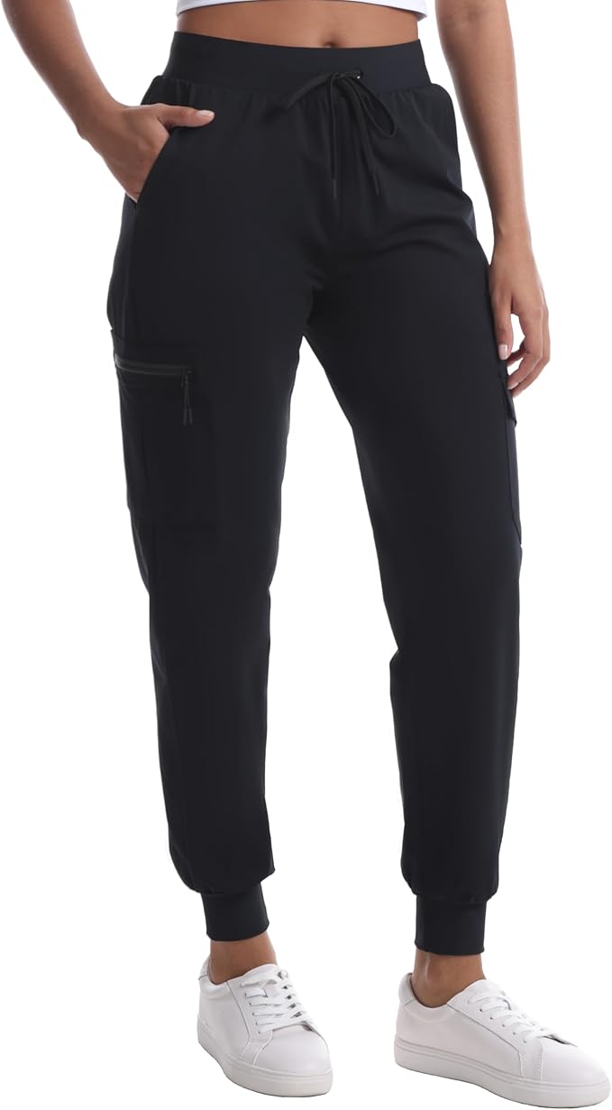 Women's Hiking Pants with Pockets Water Resistant Lightweight Quick Dry Cargo Pants for Travel Outdoor