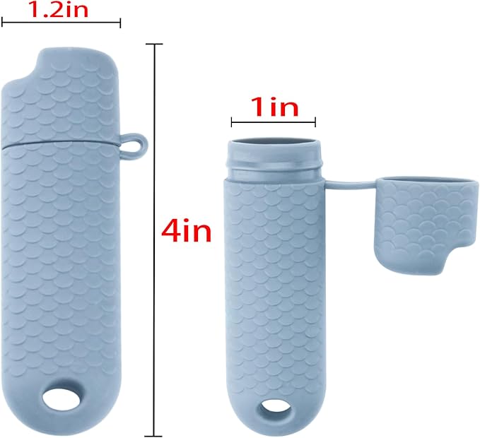 Waterproof Lighter Case Cover Holder for BIC Regular Lighters Sleeve Type J6 Outdoor Survival Multipurpose Seal Lighter Pouchfor Hiking and Camping (Light Blue, 2)