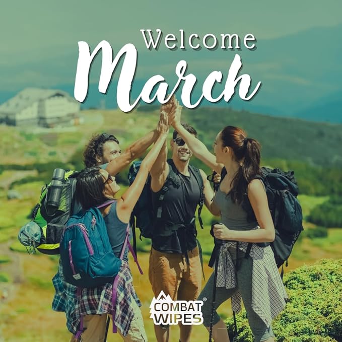 Black Unscented Camouflage Wet Wipes - Combat Wipes COMMANDO - Thick Biodegradable, Heavy Duty Cleansing Cloths for Camping, Military, Hunting & Backpacking w/Aloe & Vitamin E