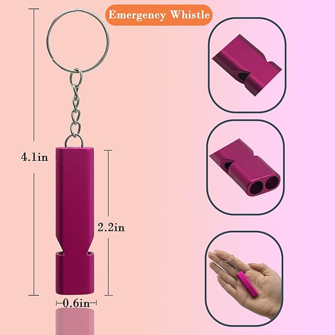 Loud Bear Bell with Silencer | Hiking Accessories | Emergency Whistle & Copper Bell for Hiking, Backpacking, Survival, Biking, Fishing, Climbing, Camping