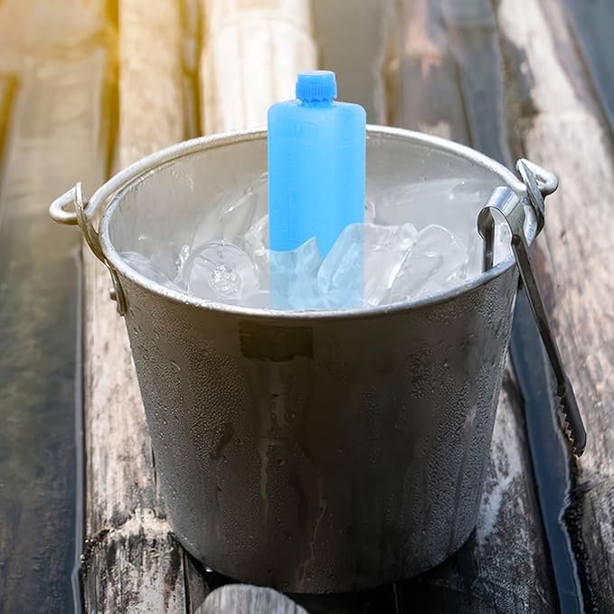 YARNOW 4pcs Ice Packs for Air Conditioner - Reusable Freezer Blocks, Easy to Use, Blue, 1.6 x 1.2 x 4.5 Inch