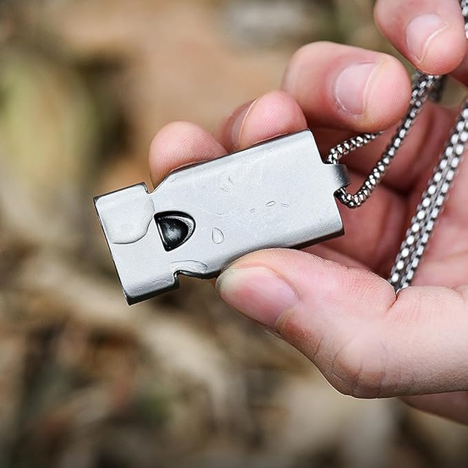 Whistle Emergency Whistles Keychain Rape Whistle Stainless Steel High Decibel Whistles … …