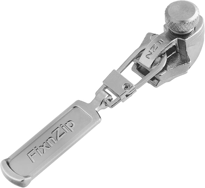 FixnZip FixATent: A Repair Kit Kit Includes Tent Pole splints, Shock Cord, Replacement Zipper Slider, Screen Patches, Fabric Repair Tape, Duct Tape, and Carabiner.