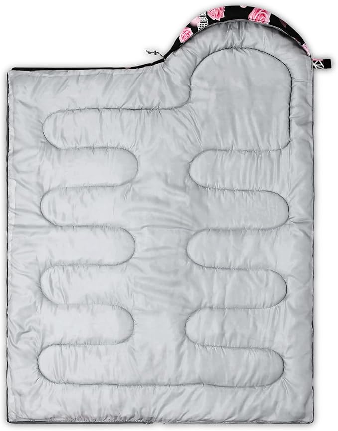 Camping Sleeping Bags Warm & Cool Weather Waterproof Backpacking Sleeping Bag All Seasons Camping, for Adult Kids Boy Girls Camping Gear Equipment, Traveling