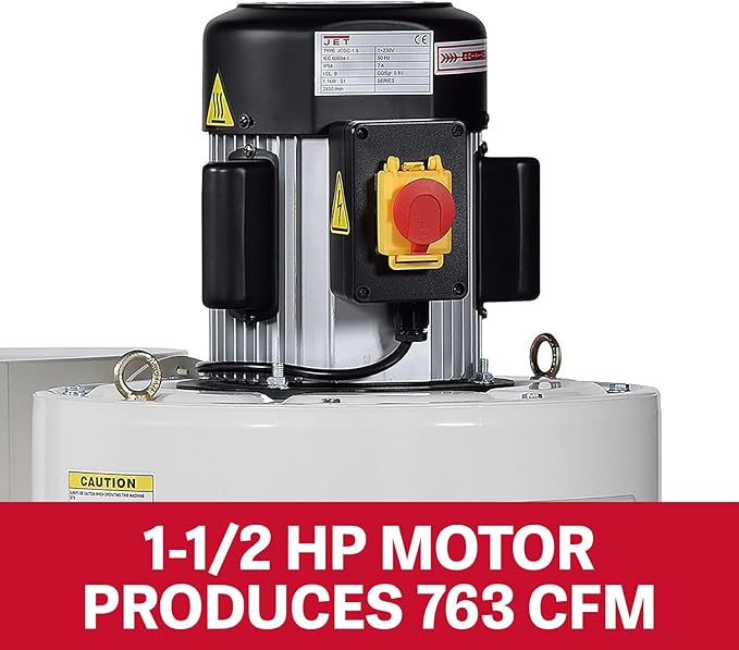 JET Cyclone Dust Collector, 2-Micron Filter, 1-1/2 HP, 115V 1Ph (Model JCDC-1.5)