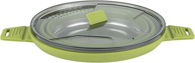 Restaurantware-Hi Tek 2.5 Liter Collapsible Camping Pot, 20 Portable Cook Pots - With Lid, Stainless Steel Bottom, Silicone Camping Cookware, For Travel Or Outdoor Hiking- Restaurantware