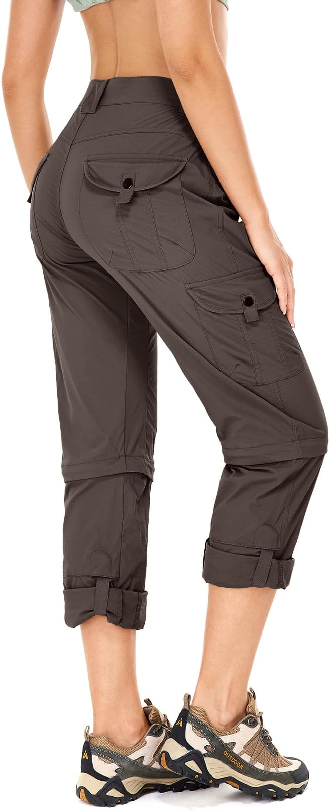Women's Hiking Pants Convertible Quick Dry Lightweight Zip Off Fishing Travel Safari Pants