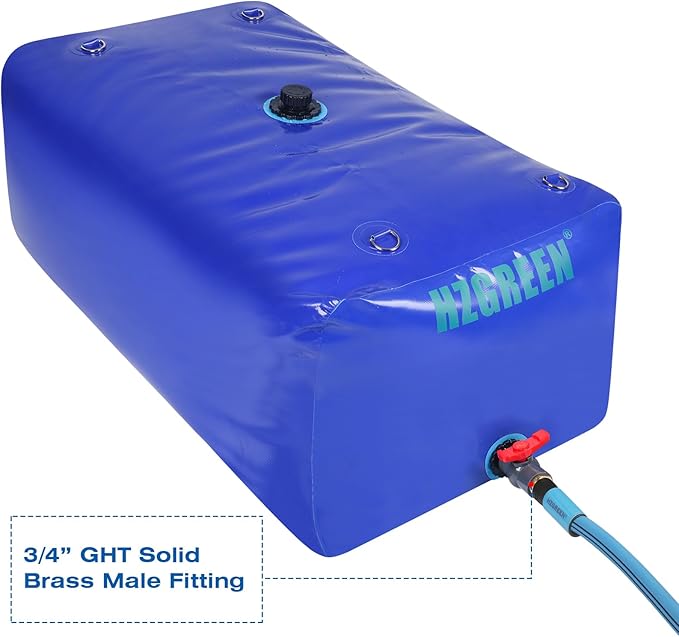 Water Bladder 240L/63G Water Tank Storage Container Foldable Portable Large Capacity Soft Bag Suitable for Outdoor Easy to Carry Out