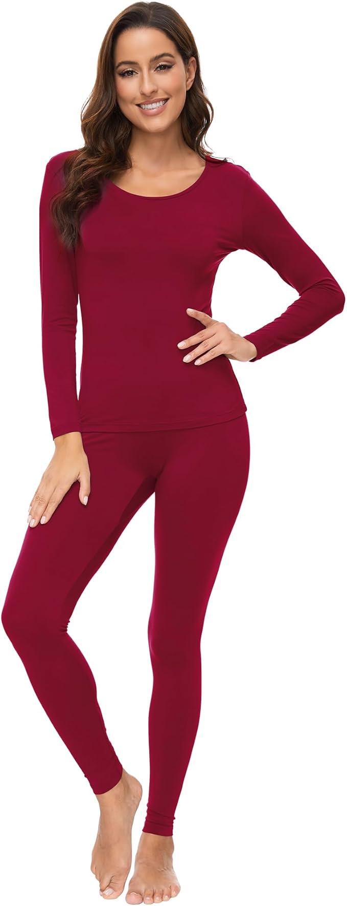 WiWi Soft Viscose from Bamboo Underwear for Women Thermal Long Johns Sets Super Warm Base Layer Top Pants Pajamas Set S-3X