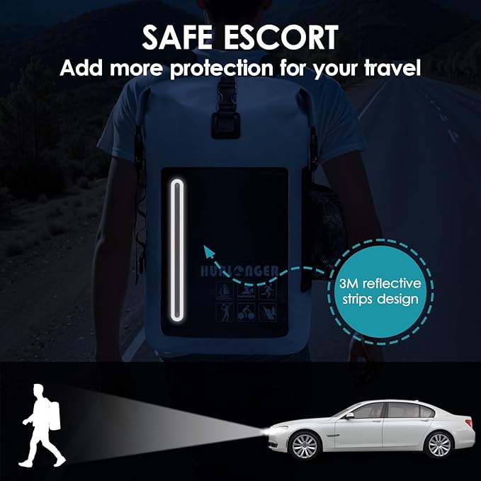 Dry Bag Backpack 20L/30L/40L- Roll Top Closure Bag - Heavy Duty Dry Bags Waterproof - Lightweight Durable Floating Dry Bag with IPX8 Waterproof Phone Case