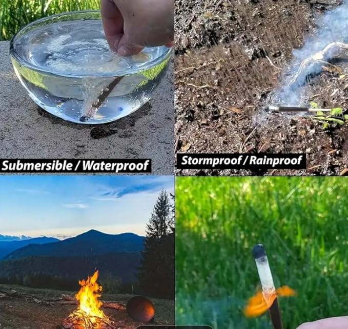 Fire Starter Kit with Magnesium Shavings and Waterproof Matches – Multiple Options with Ferro Rod and Fire Rope for Camping, Emergency, Bushcraft, Survival