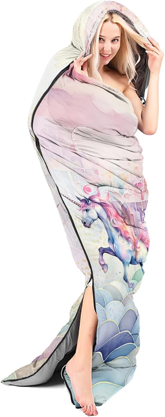 Sleeping Bags for Adults and Kids Backpacking Camping Sleeping Bags for Girls and Boys Lightweight Waterproof Cold/Warm 3-Season