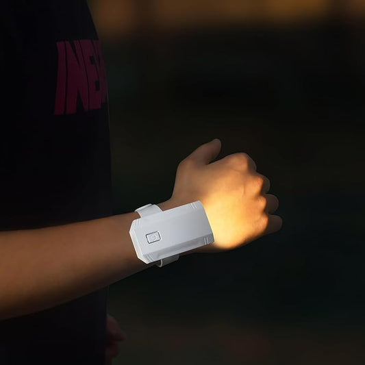 LED Wrist Flashlight, 3 Color temperatures, 360 Degree Adjustable, Suitable for Nighttime Cycling, Running, Fishing, and Reading
