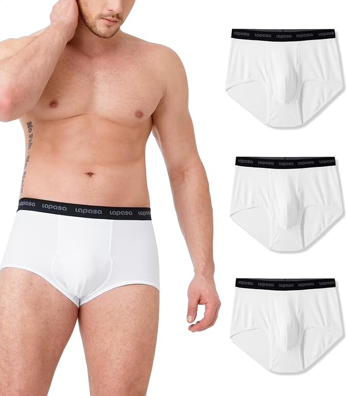 LAPASA Men's Quick Dry Travel Underwear, Terraversal Series Mesh Breathable Trunks/Boxer Briefs/Boxers (2 & 3 Packs)