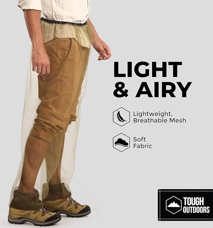 Tough Outfitters Mosquito Suit Jacket - Mosquito Repellent Clothing for Men & Women - Insect, Bug Proof Net Mesh Jacket for Gardening & Outdoor - Protection from Flies, Tick, Gnats