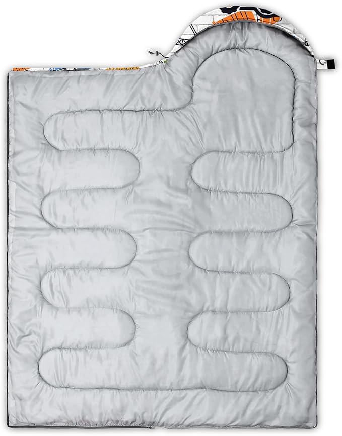 QOOMO Camping Sleeping Bags,3 Season Warm & Cool Weather,Lightweight,Waterproof Sleeping Bags for Adults & Kids,Traveling,and Outdoors,Camping Gear Equipment