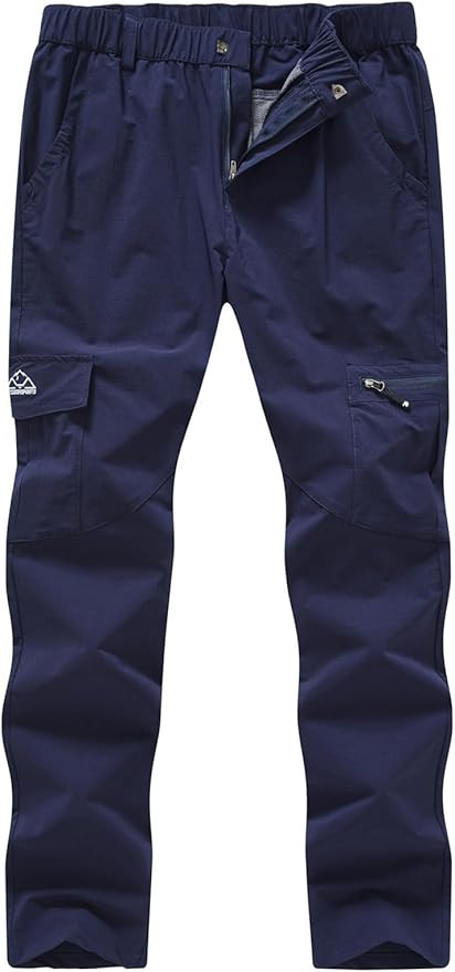 YSENTO Women's Hiking Pants Lightweight Stretch Quick Drying UPF 50 Camping Travel Work Cargo Pants 6 Pockets
