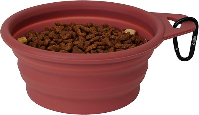 OHMO Collapsible Dog Bowl(2 Pack, 12oz/400ml) Premium Silicone Pet Water Bowls for Cats & Dogs, Portable Dog Travel Bowls Foldable for Outdoor Camping Hiking