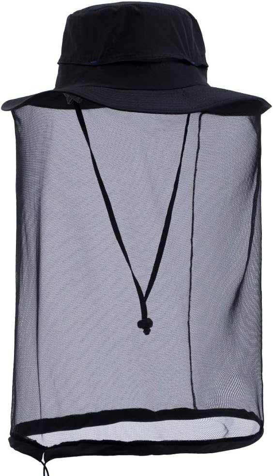 Comhats Net Nylon Mesh Veil Bucket Hats for Men Sun UV Protection Fishing/Gardening/Boating Outdoor