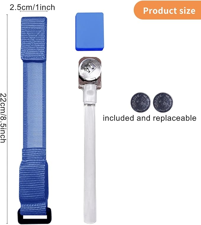 8 Pack LED Bracelets Light Up Wristbands,Glow Flashing Wristbands Glow in The Dark Party Supplies for Party, Festivals, Sports, Camping,Night Events (Blue)