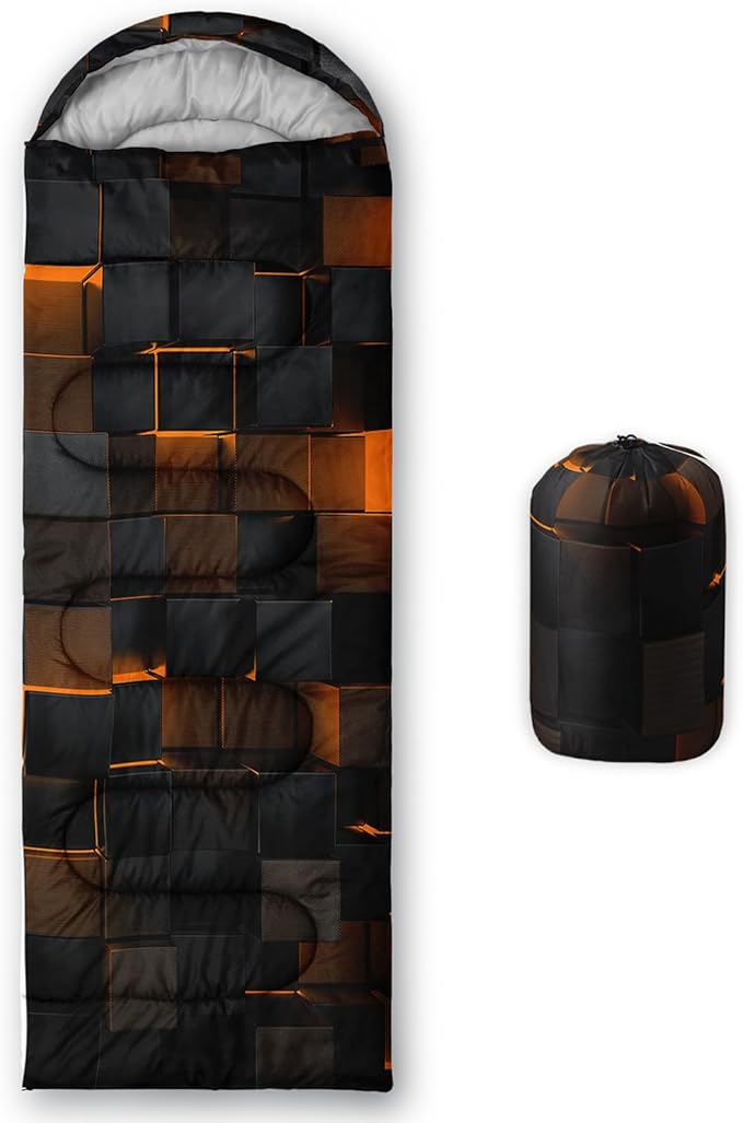 Sleeping Bags for Adults and Kids Backpacking Camping Sleeping Bags for Girls and Boys Lightweight Waterproof Cold/Warm Sleeping Bag for All Season