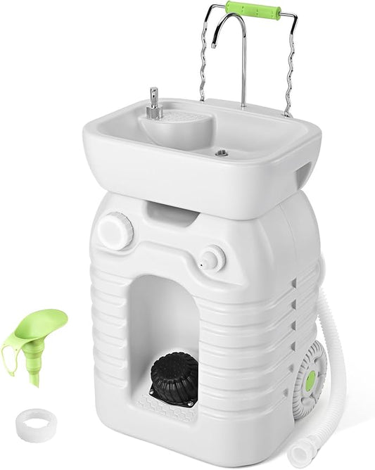 Yescom 45L Hand Wash Station Portable Wash Sink for RV Travel Outdoors
