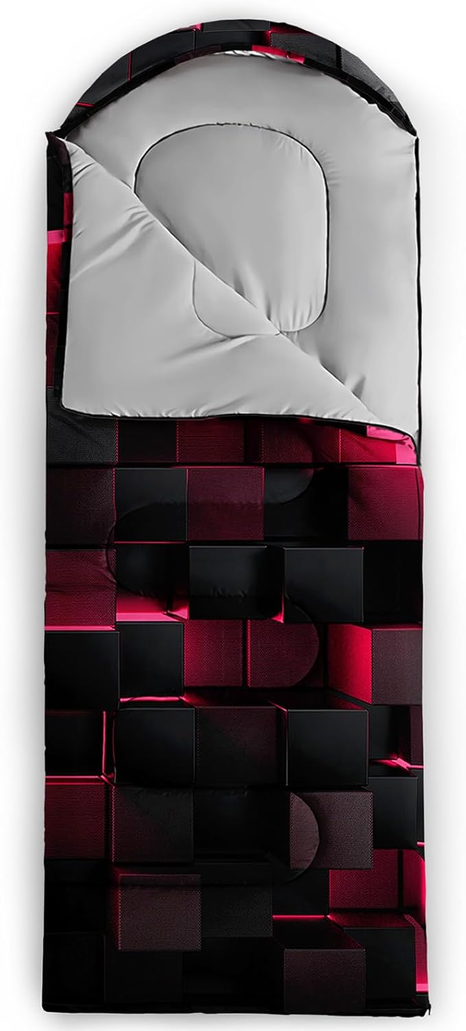 Sleeping Bags for Adults and Kids Backpacking Camping Sleeping Bags for Girls and Boys Lightweight Waterproof Cold/Warm Sleeping Bag for All Season