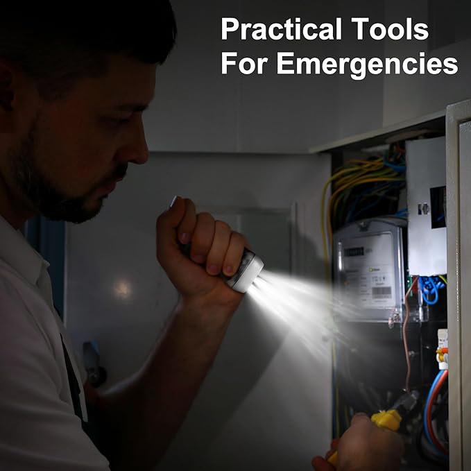 Treela 36 Pcs Hand Crank Flashlights Operation Christmas Items Bulk Squeeze Flashlight No Battery Required Torchlight 3 Powered Charging for Emergency(Green, Gray, Blue, Red)