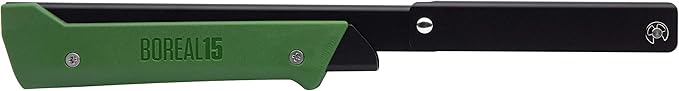 AGAWA - BOREAL15 -> 15 Inch Folding Bow Saw (Black Frame - Green Handle - All Purpose Blade)