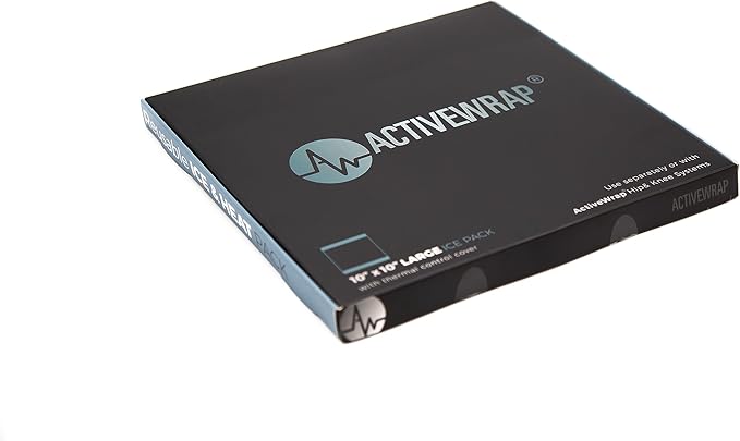 Ice Pack for Injuries Reusable, Hot Cold Packs for Pain Relief, First Aid & Injury Recovery. Individual Pack Cover Included for use in ActiveWrap Hip, Knee or Back Ice Wraps Lg, 10 x 10 inches