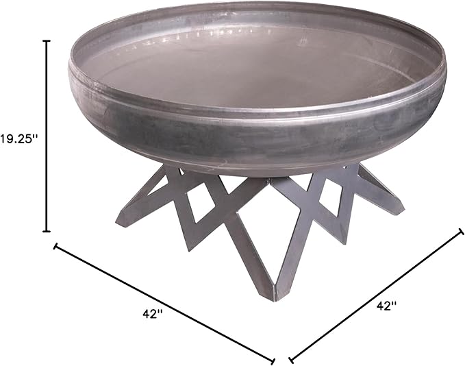 Liberty Fire Pit – Ohio Flame Wood Burning Outdoor Fire Pit - 42" Diameter with Angled Base (Made in USA)