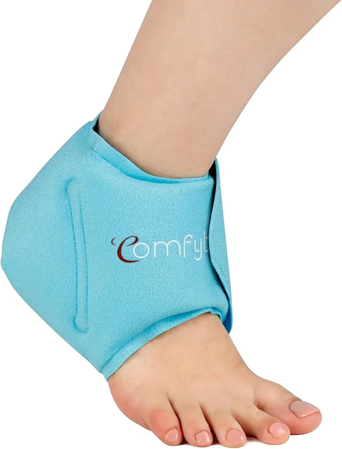Comfytemp Ankle Ice Pack Wrap for Swelling, Plantar Fasciitis, Foot Pain Relief, Reusable Gel Cold Compression Ankle Brace for Injury, Achilles Tendonitis, Running Essential Gift for Men Women, 1 Pcs
